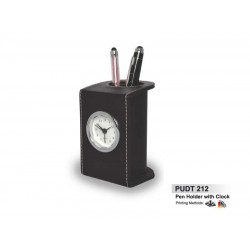 PUDT 212 Pen Holder with Clock